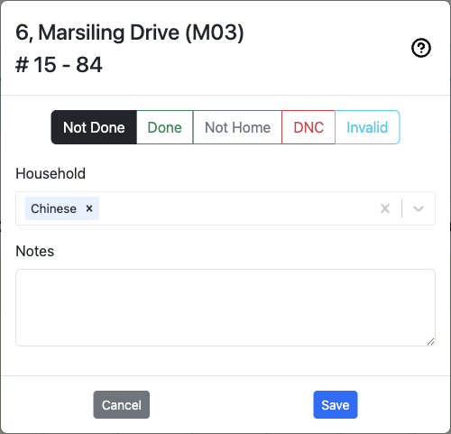 Address Status Details