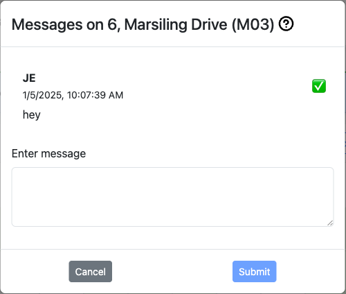 Admin Conductor Messages