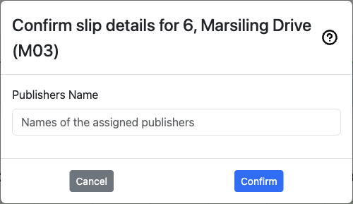 Assigning Publisher Map