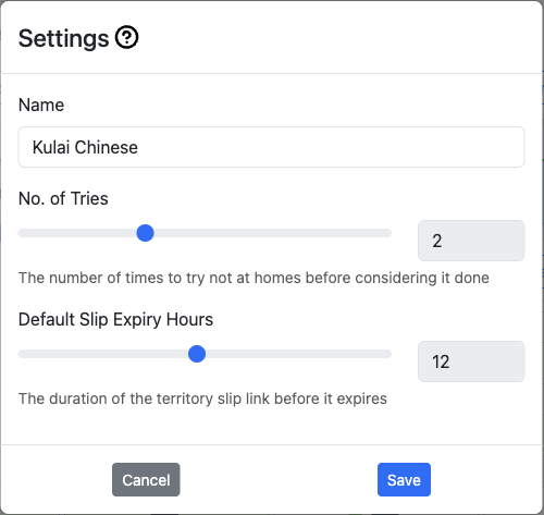 Congregation Settings